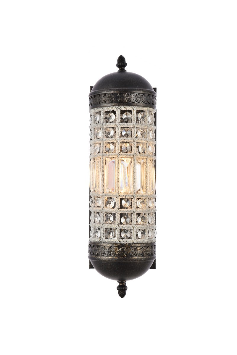 Elegant Olivia 1205W5DB/RC Wall Sconce Light - Dark Bronze