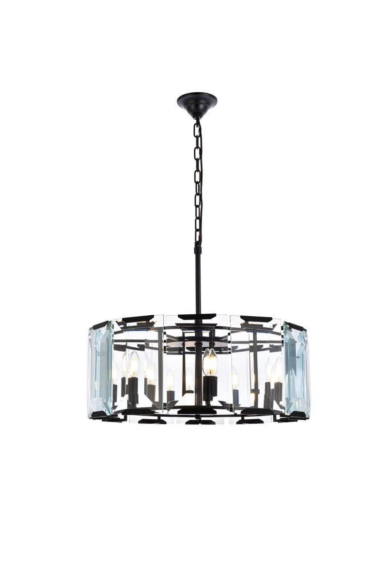 Elegant Monaco 1211D26FB Pendant Light - Flat Black (Matte)