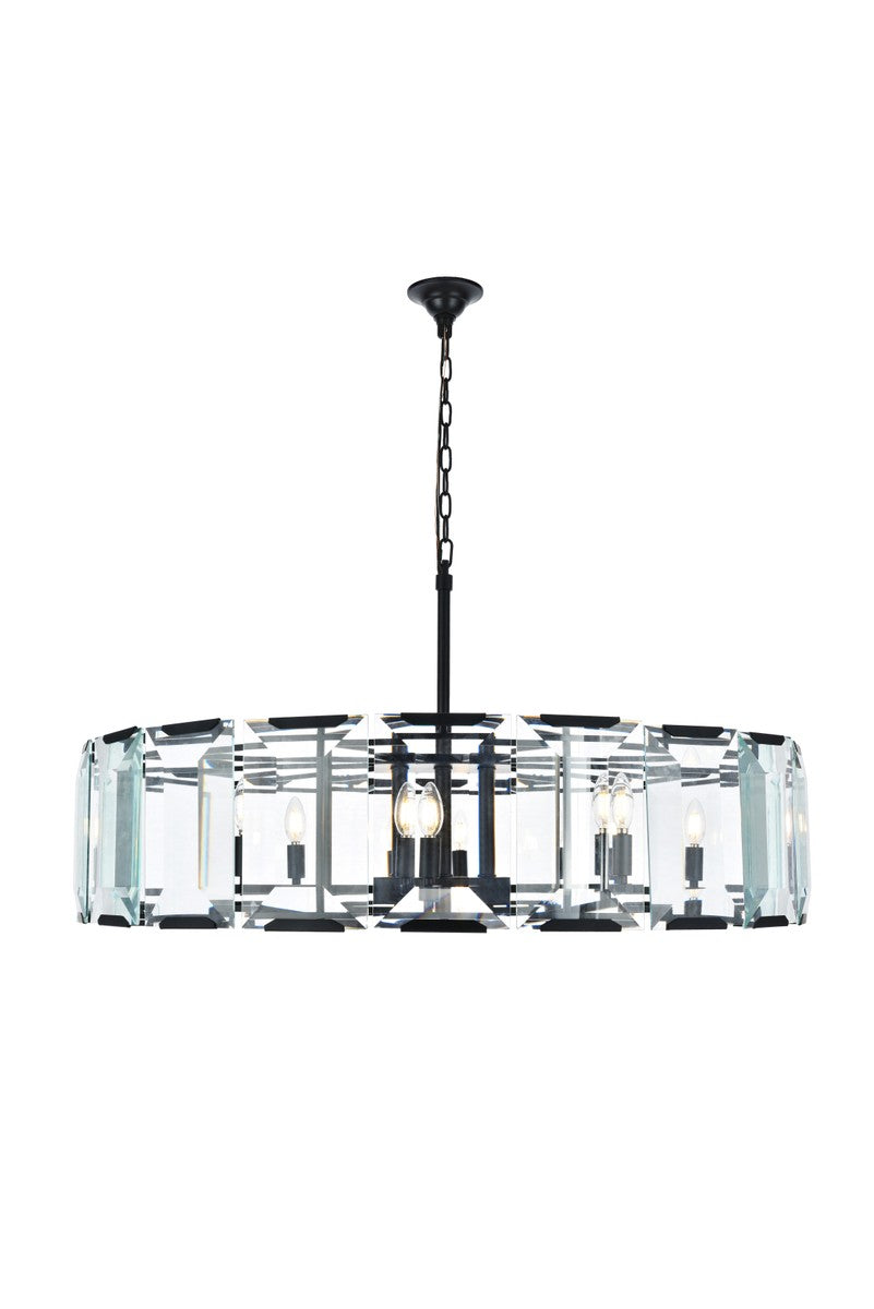 Elegant Monaco 1211D43FB Pendant Light - Flat Black (Matte)