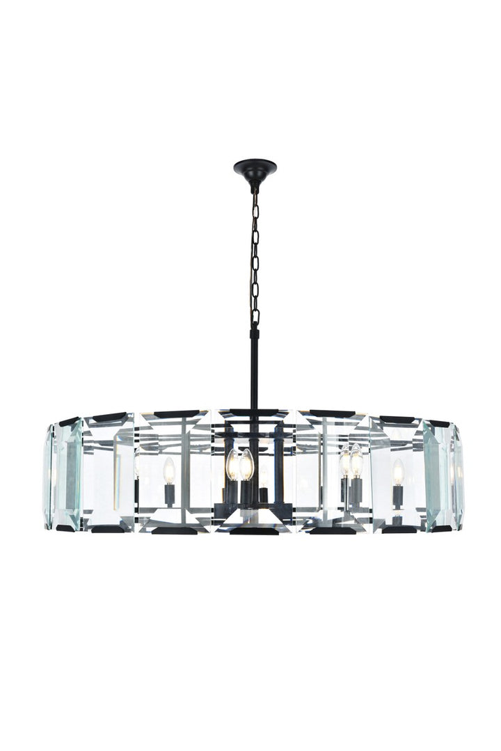 Elegant Monaco 1211D43FB Pendant Light - Flat Black (Matte)