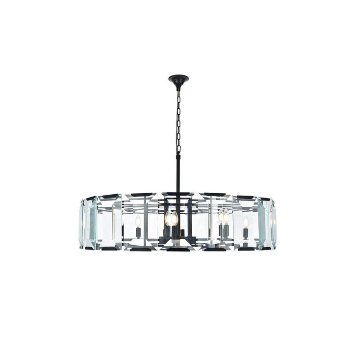 Elegant Monaco 1211D43FB Pendant Light - Flat Black (Matte)