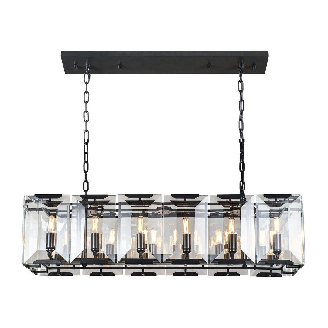 Elegant Monaco 1212D40FB Pendant Light - Flat Black (Matte)