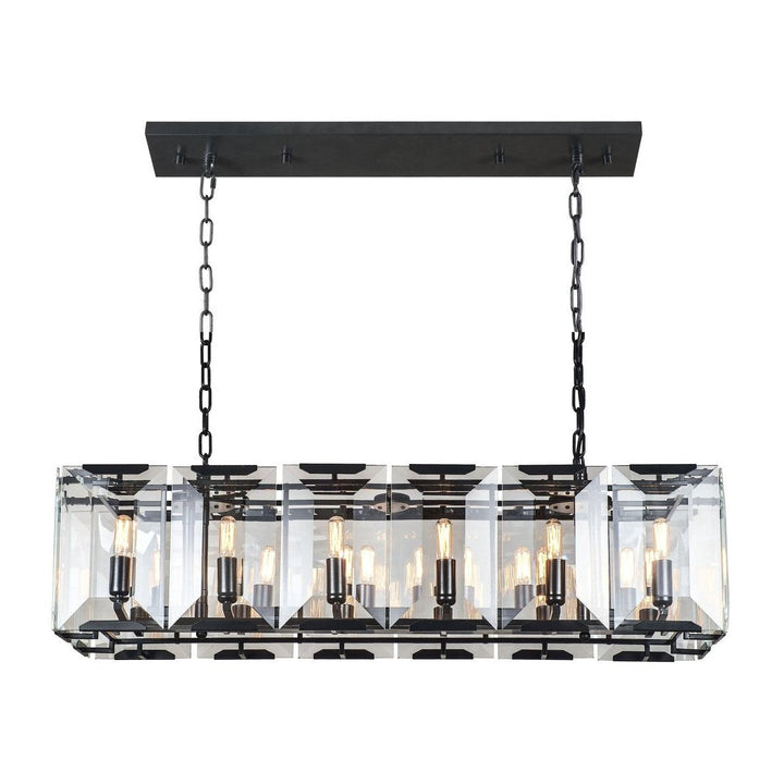 Elegant Monaco 1212D40FB Pendant Light - Flat Black (Matte)