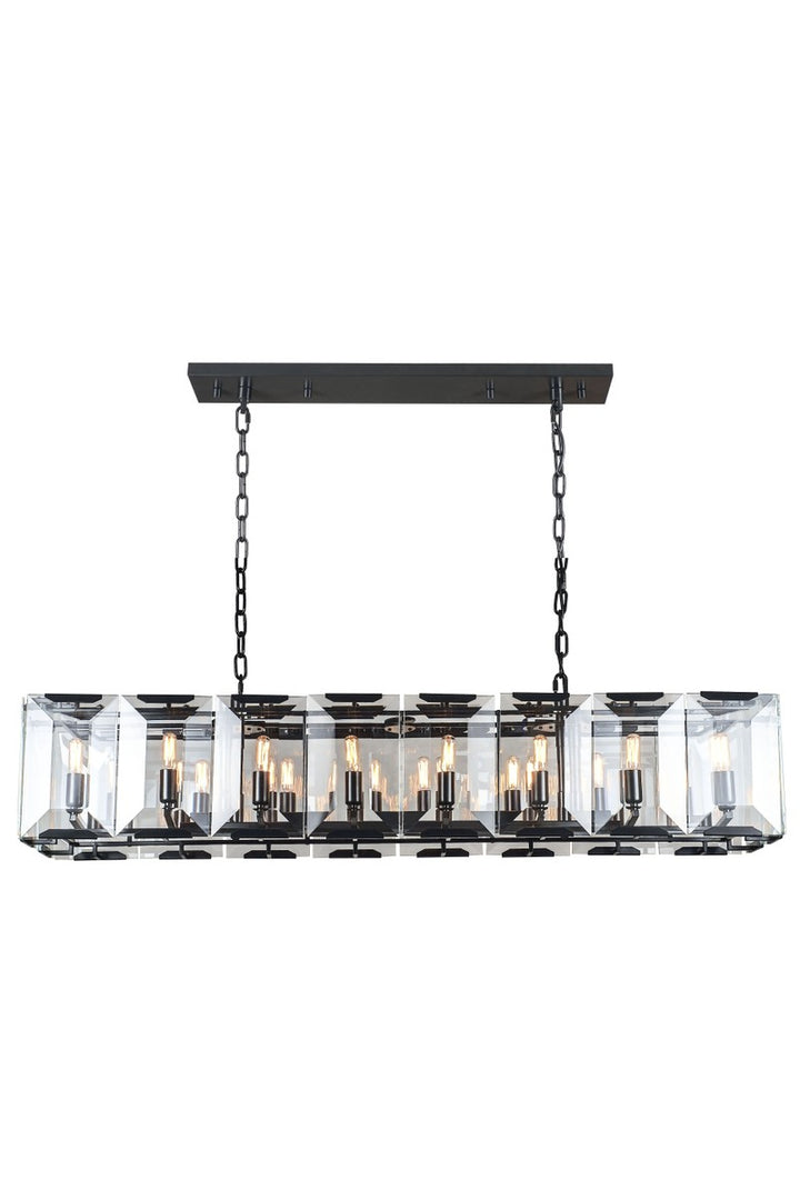 Elegant Monaco 1212D53FB Pendant Light - Flat Black (Matte)