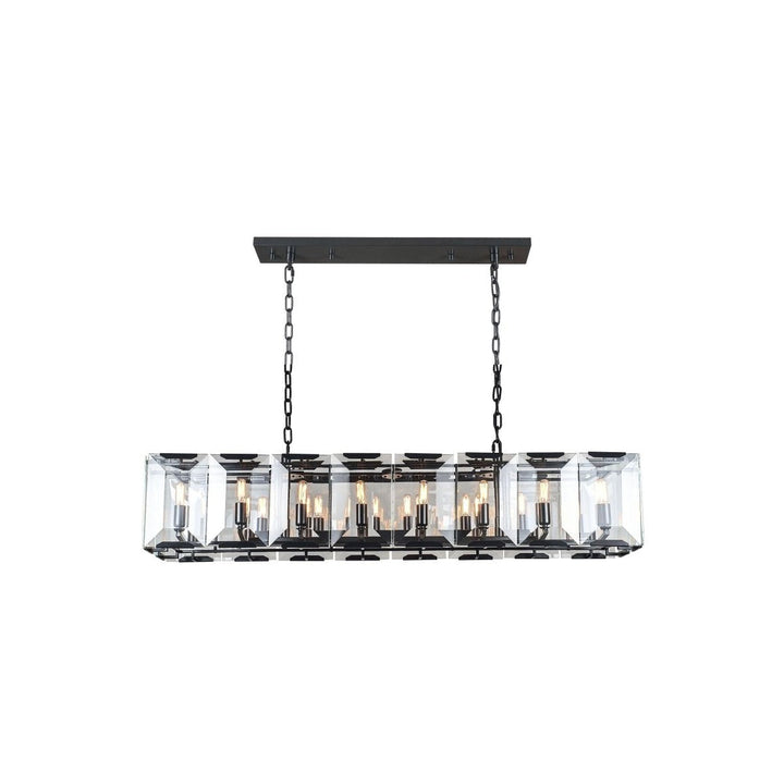 Elegant Monaco 1212D53FB Pendant Light - Flat Black (Matte)