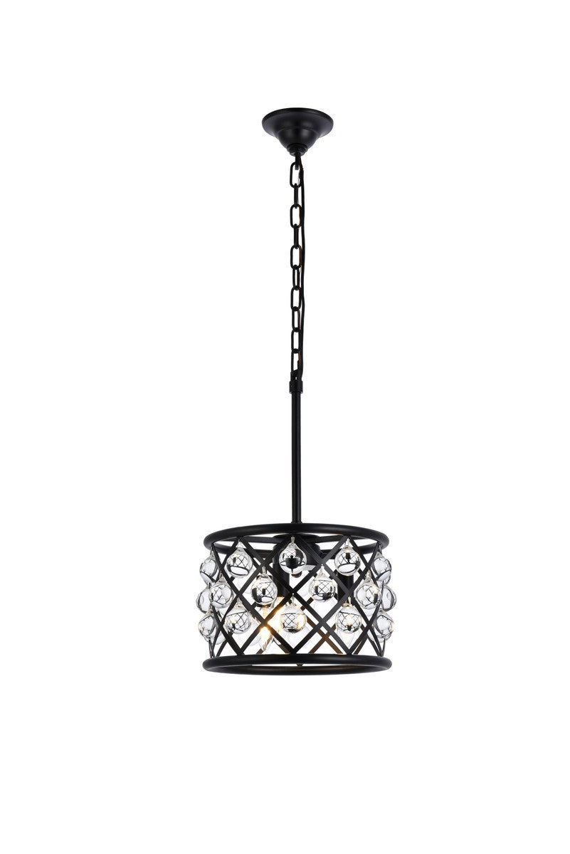 Elegant Madison 1213D12MB/RC Pendant Light - Matte Black