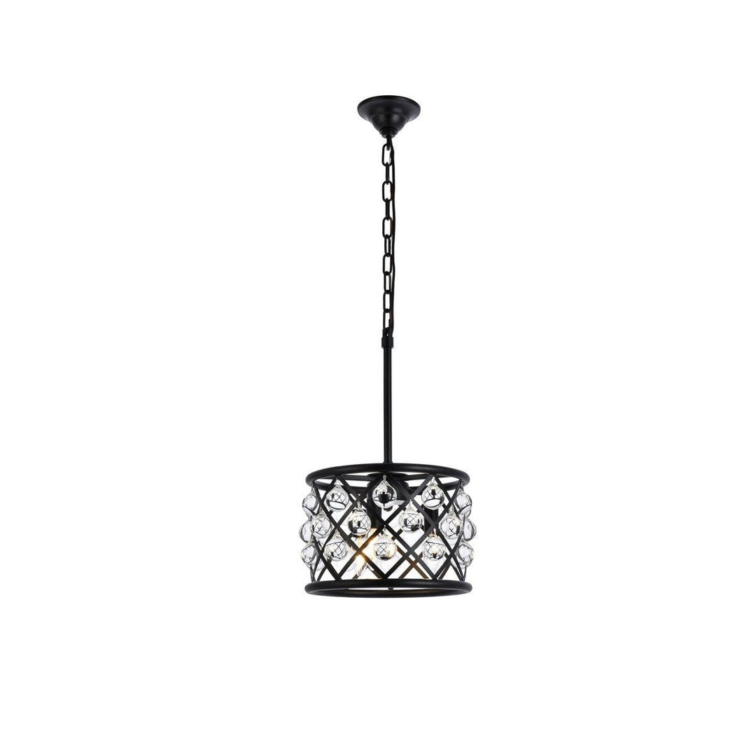 Elegant Madison 1213D12MB/RC Pendant Light - Matte Black