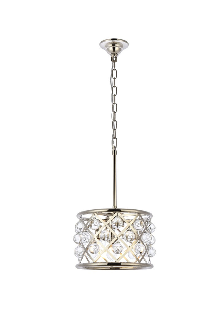 Elegant Madison 1213D12PN/RC Pendant Light - Polished Nickel