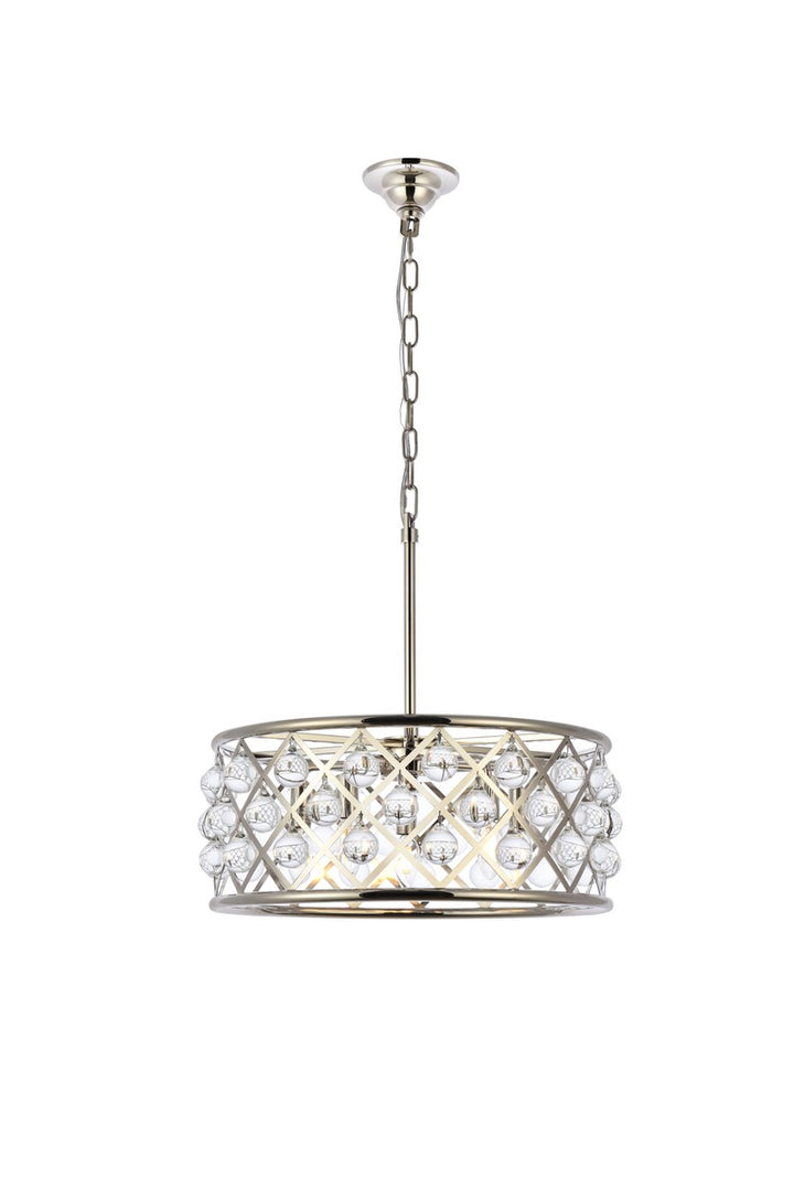 Elegant Madison 1213D20PN/RC Pendant Light - Polished Nickel