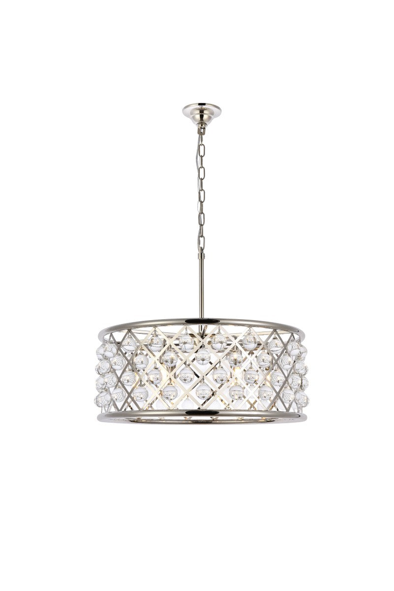 Elegant Madison 1213D25PN/RC Pendant Light - Polished Nickel