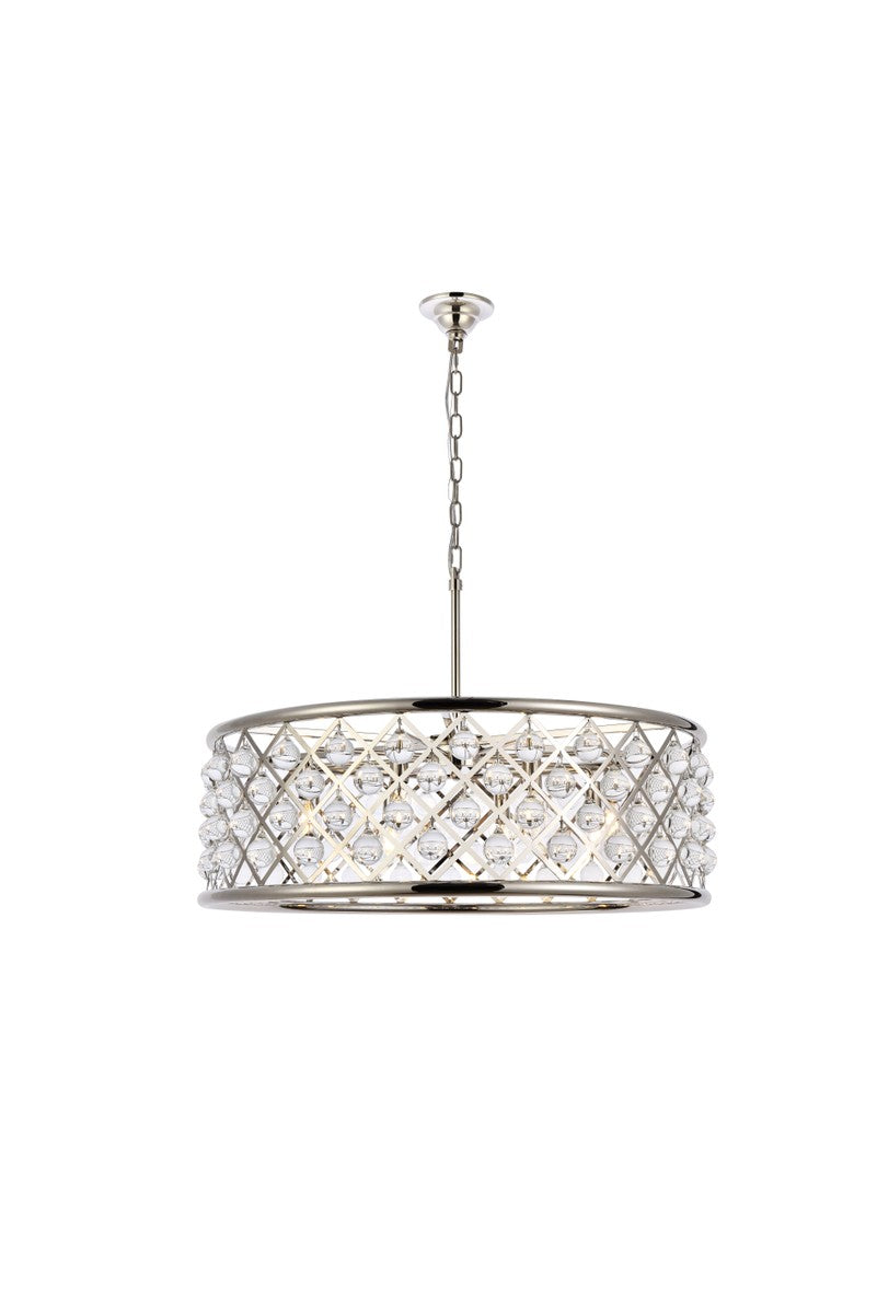 Elegant Madison 1213D32PN/RC Pendant Light - Polished Nickel