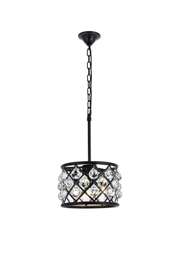 Elegant Madison 1214D12MB/RC Pendant Light - Matte Black