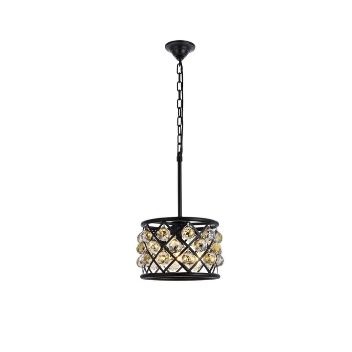 Elegant Madison 1214D12MB-GT/RC Pendant Light - Matte Black