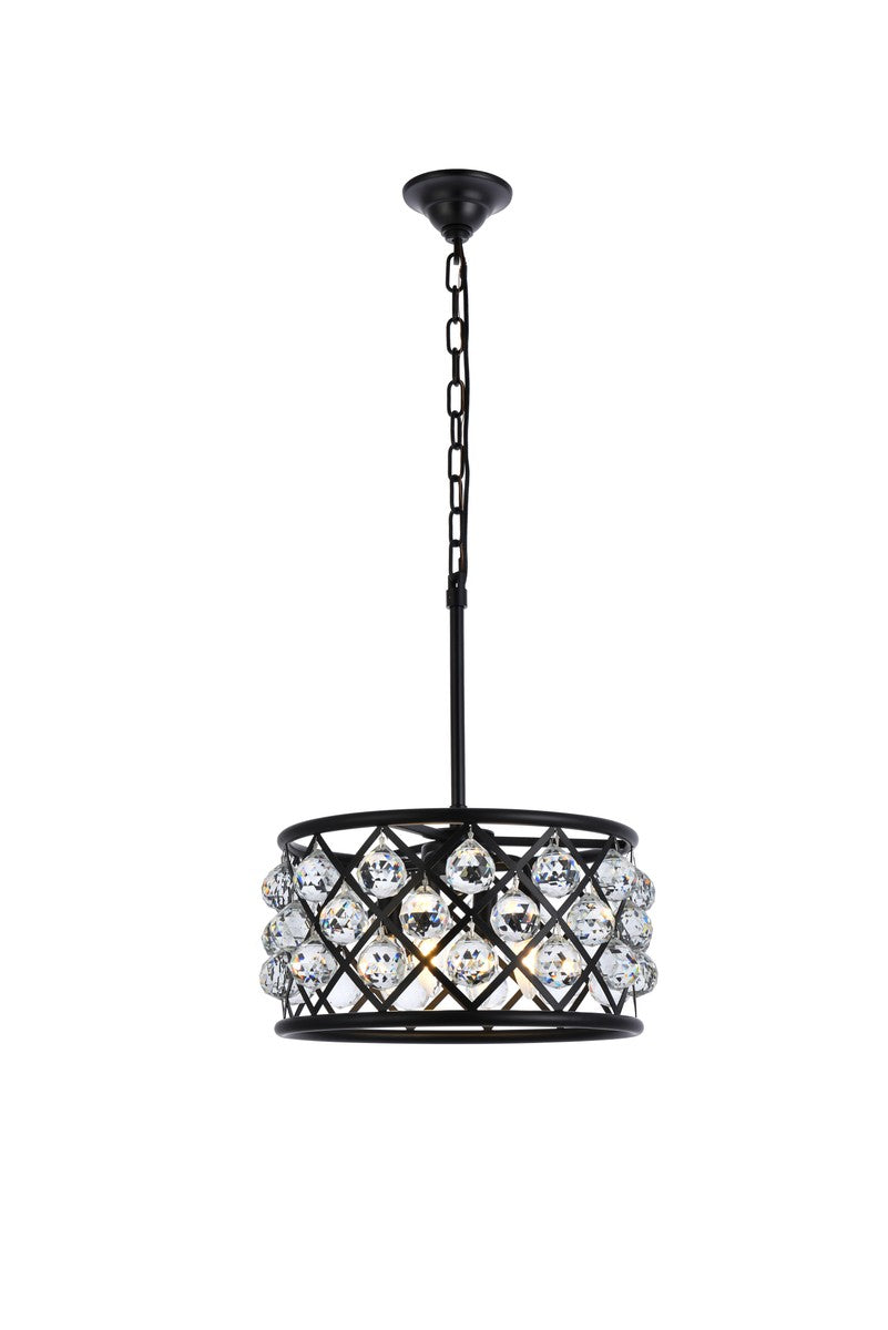 Elegant Madison 1214D16MB/RC Pendant Light - Matte Black