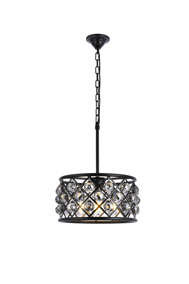 Elegant Madison 1214D16MB-SS/RC Pendant Light - Matte Black