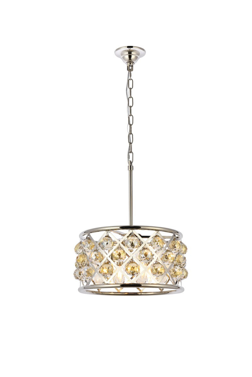 Elegant Madison 1214D16PN-GT/RC Pendant Light - Polished Nickel