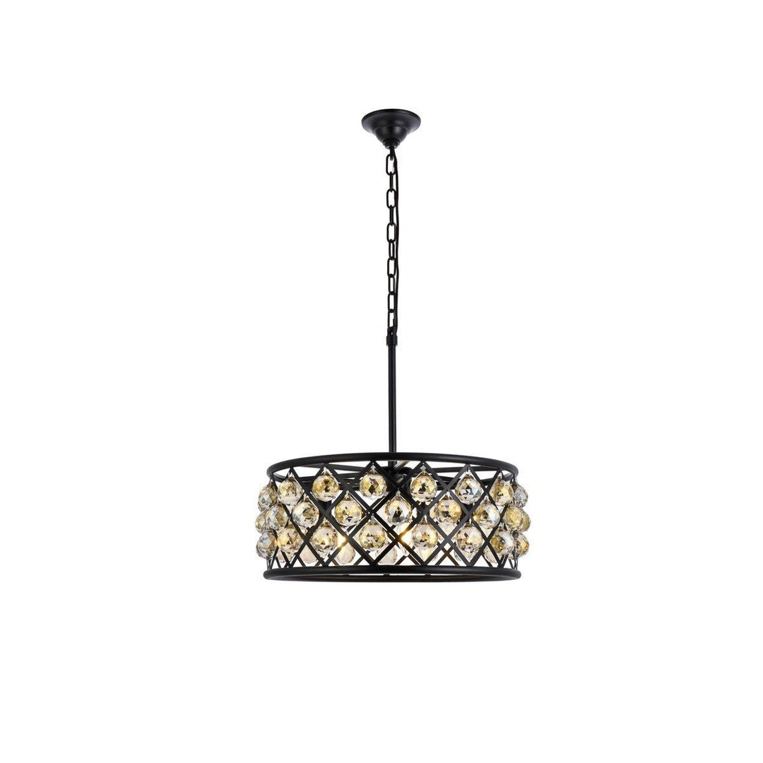 Elegant Madison 1214D20MB-GT/RC Chandelier Light - Matte Black