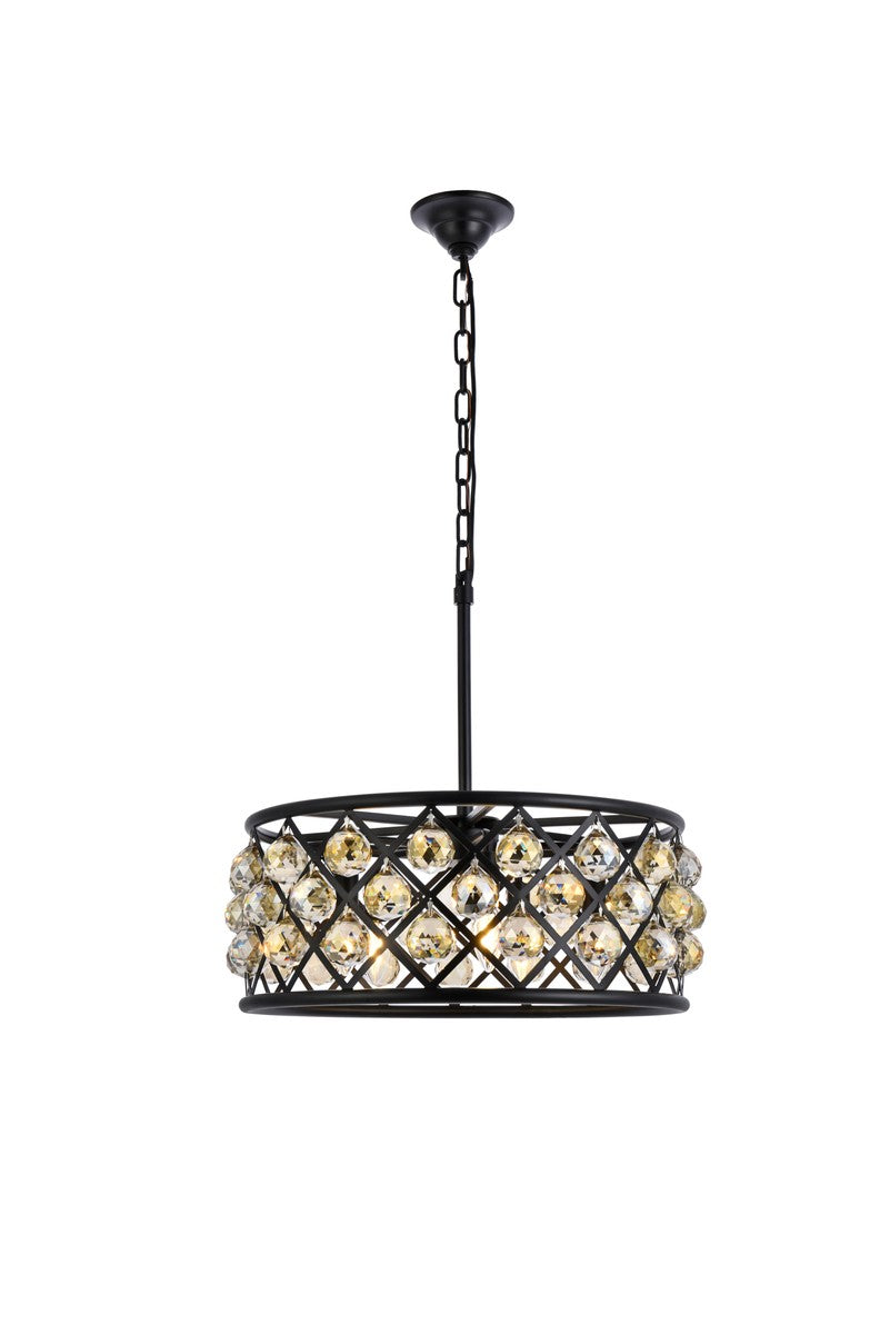 Elegant Madison 1214D20MB-GT/RC Chandelier Light - Matte Black