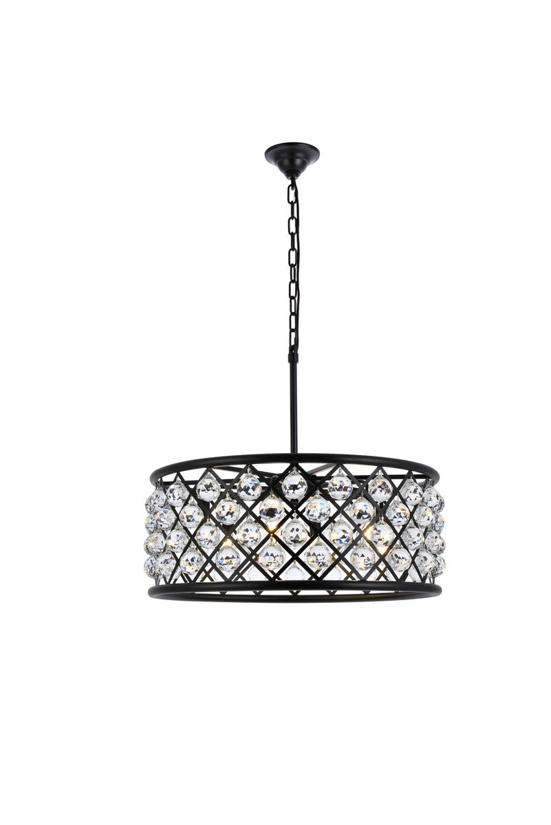 Elegant Madison 1214D25MB/RC Pendant Light - Matte Black