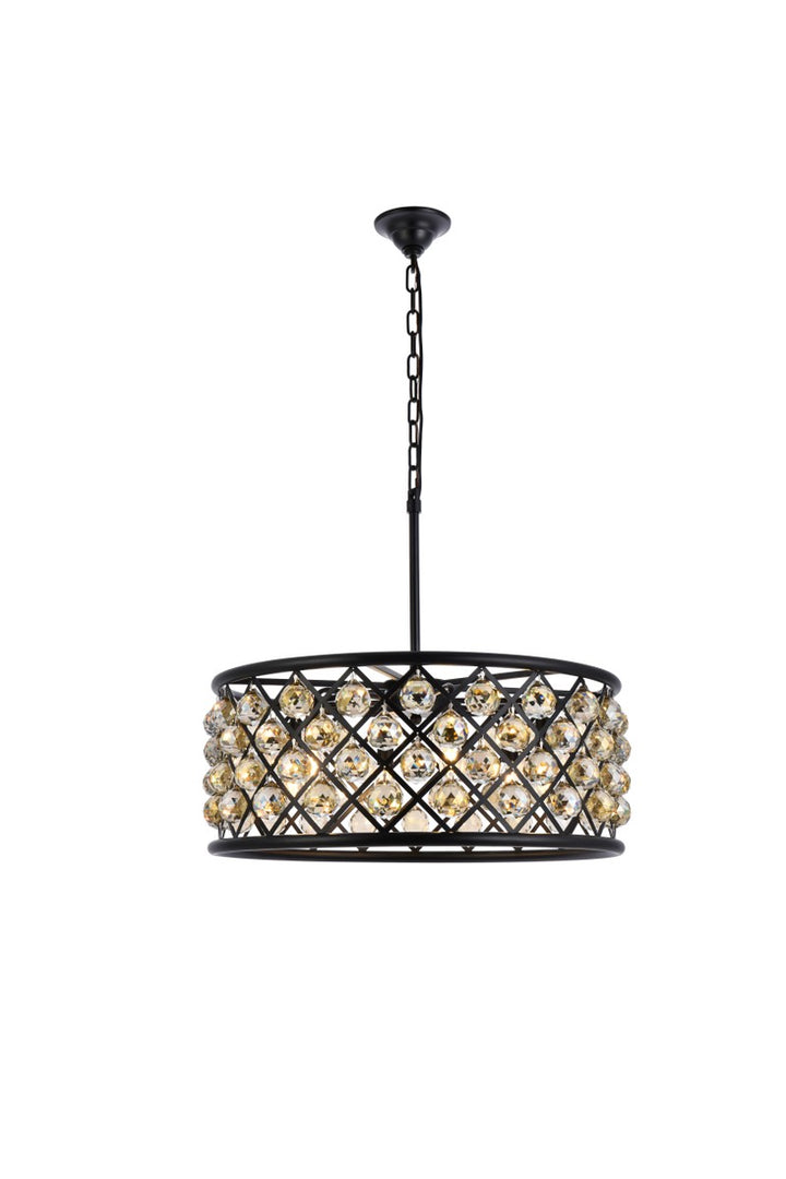 Elegant Madison 1214D25MB-GT/RC Pendant Light - Matte Black