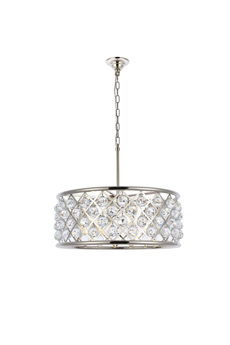 Elegant Madison 1214D25PN/RC Pendant Light - Polished Nickel