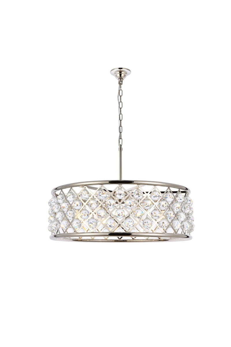 Elegant Madison 1214D32PN/RC Pendant Light - Polished Nickel