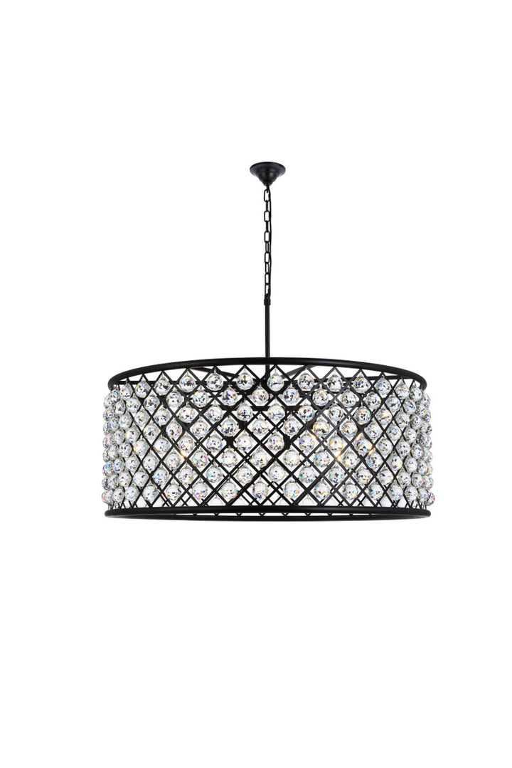 Elegant Madison 1214G43MB/RC Chandelier Light - Matte Black