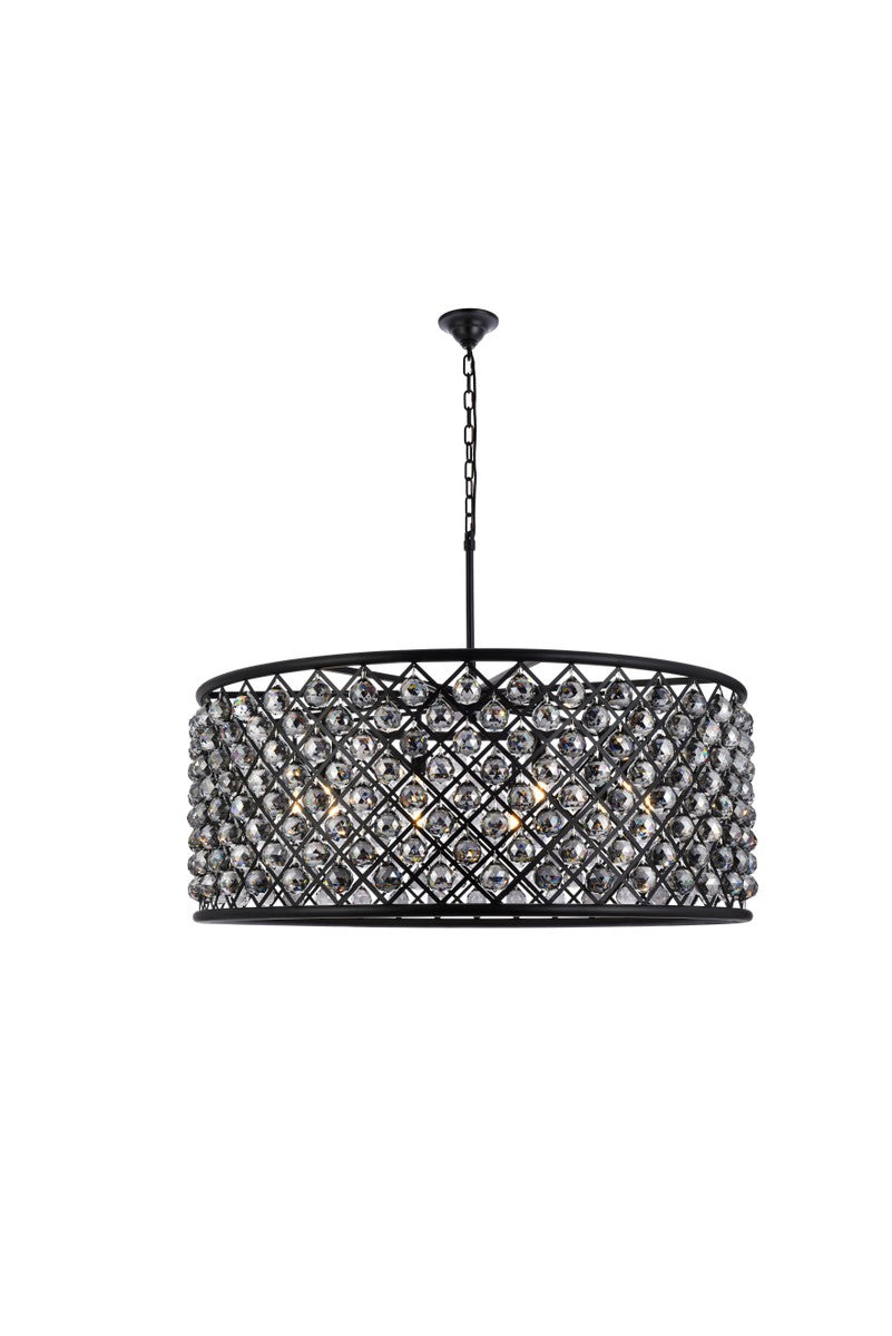 Elegant Madison 1214G43MB-SS/RC Chandelier Light - Matte Black