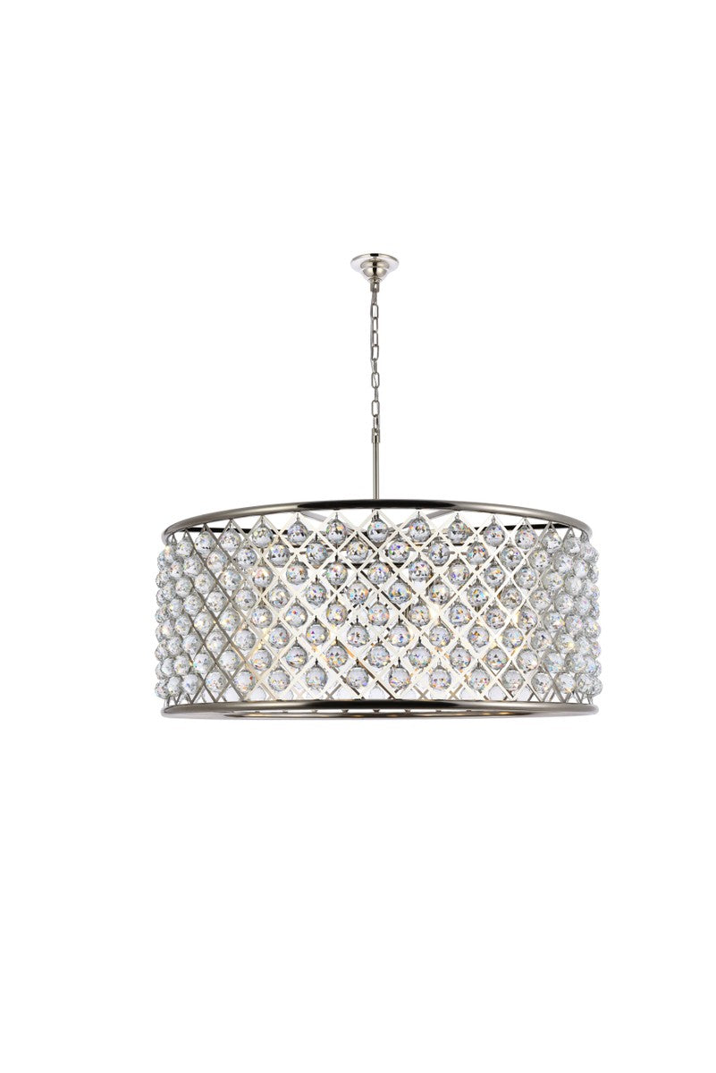 Elegant Madison 1214G43PN/RC Chandelier Light - Polished Nickel