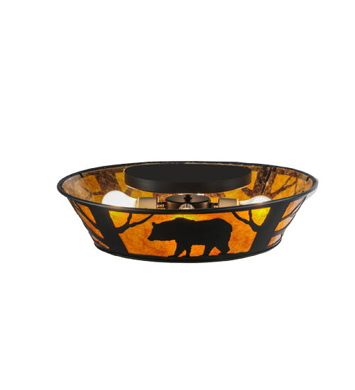 Meyda Tiffany Bear On The Loose 66209 Ceiling Light - Antique Copper