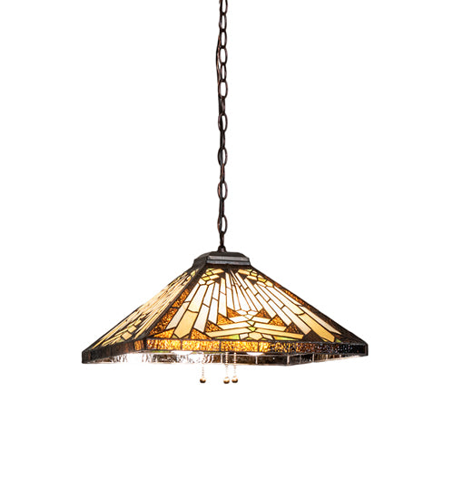 Meyda Tiffany Nuevo Mission 66229 Pendant Light - Mahogany Bronze