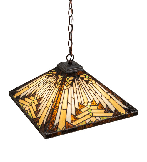 Meyda Tiffany Nuevo Mission 66229 Pendant Light - Mahogany Bronze