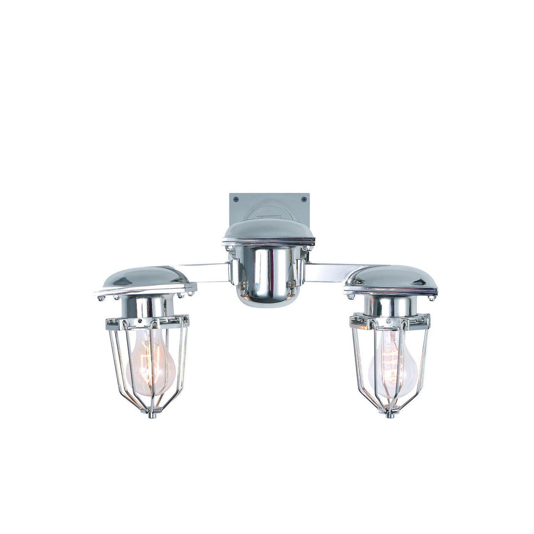 Elegant Kingston 1451W18C Wall Sconce Light - Chrome
