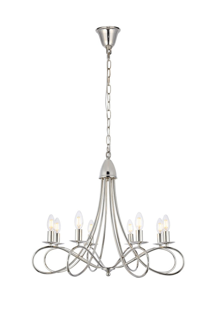 Elegant Lyndon 1452D28PN Chandelier Light - Polished Nickel