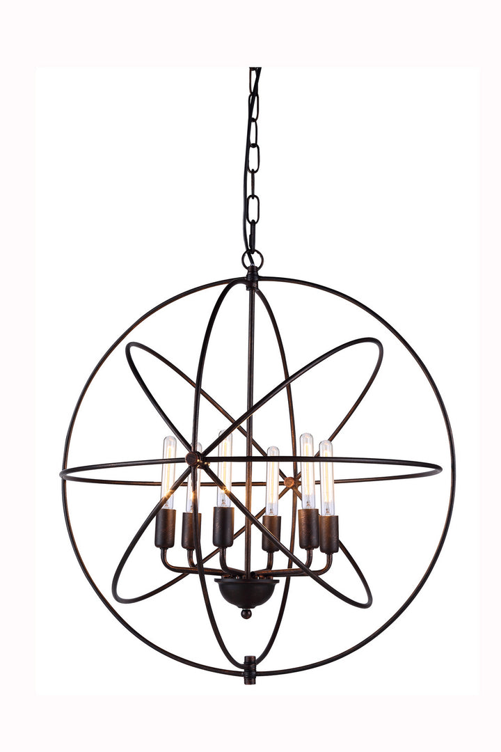 Elegant Vienna 1453D25DB Chandelier Light - Dark Bronze
