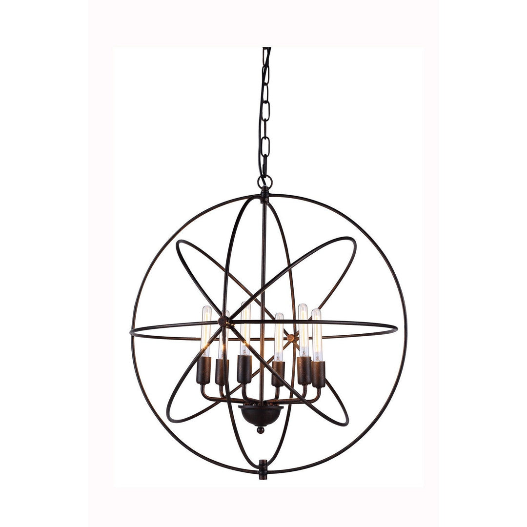 Elegant Vienna 1453D25DB Chandelier Light - Dark Bronze