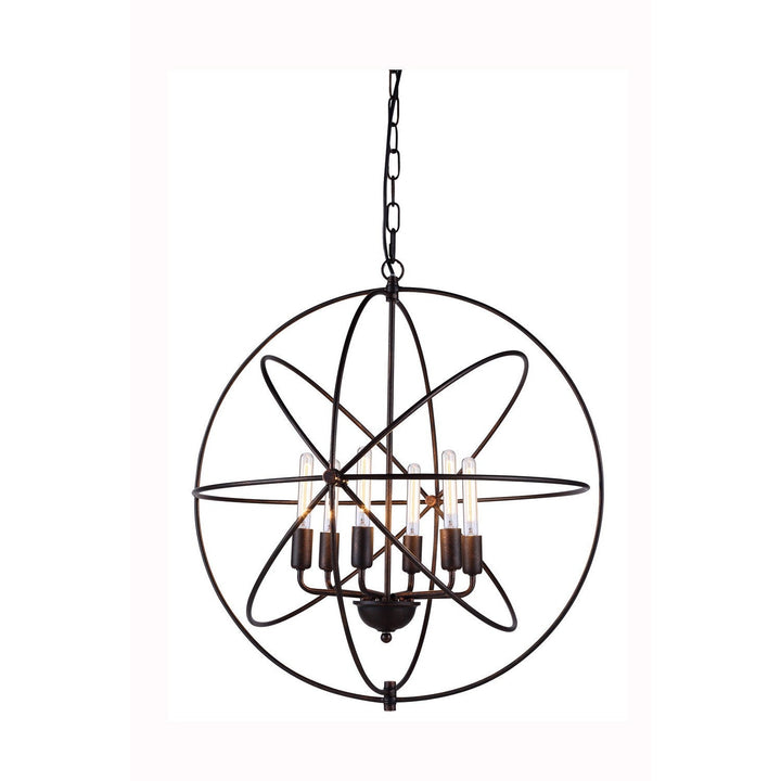 Elegant Vienna 1453D25DB Chandelier Light - Dark Bronze