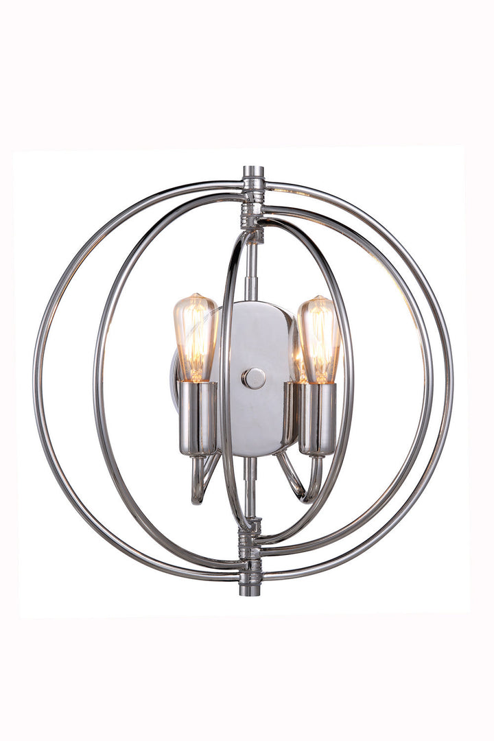 Elegant Vienna 1453W13PN Wall Light - Polished Nickel