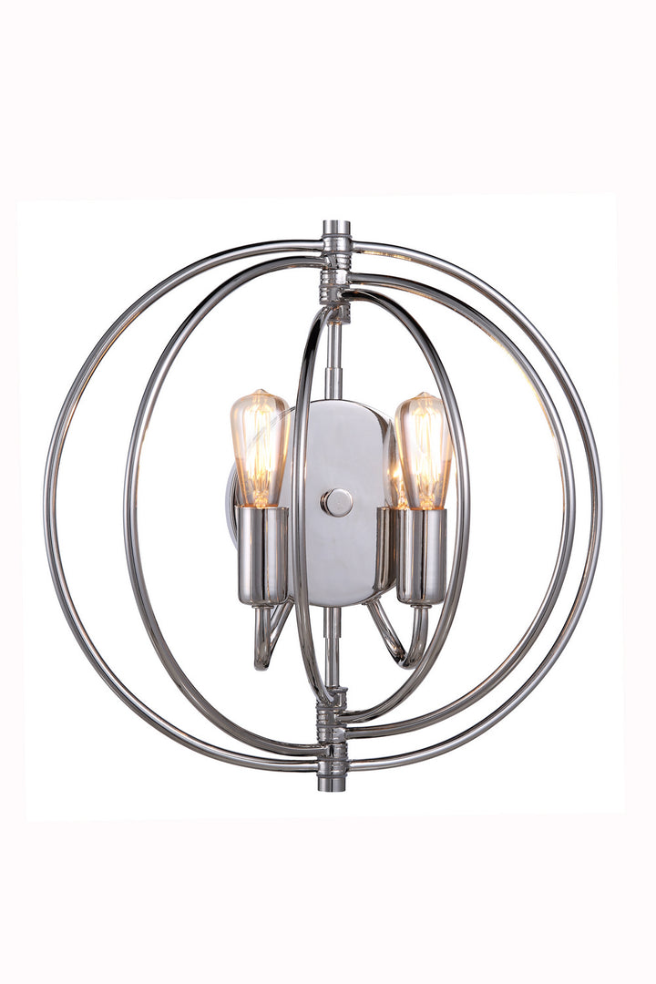 Elegant Vienna 1453W13PN Wall Light - Polished Nickel