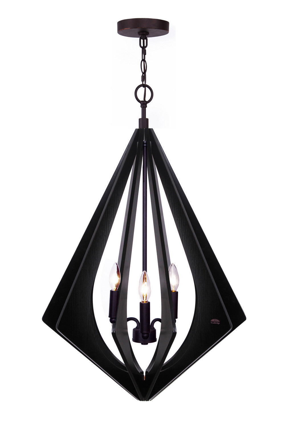 Woodbridge Fins 14013MEB-W1B2WG Pendant Light - Bronze