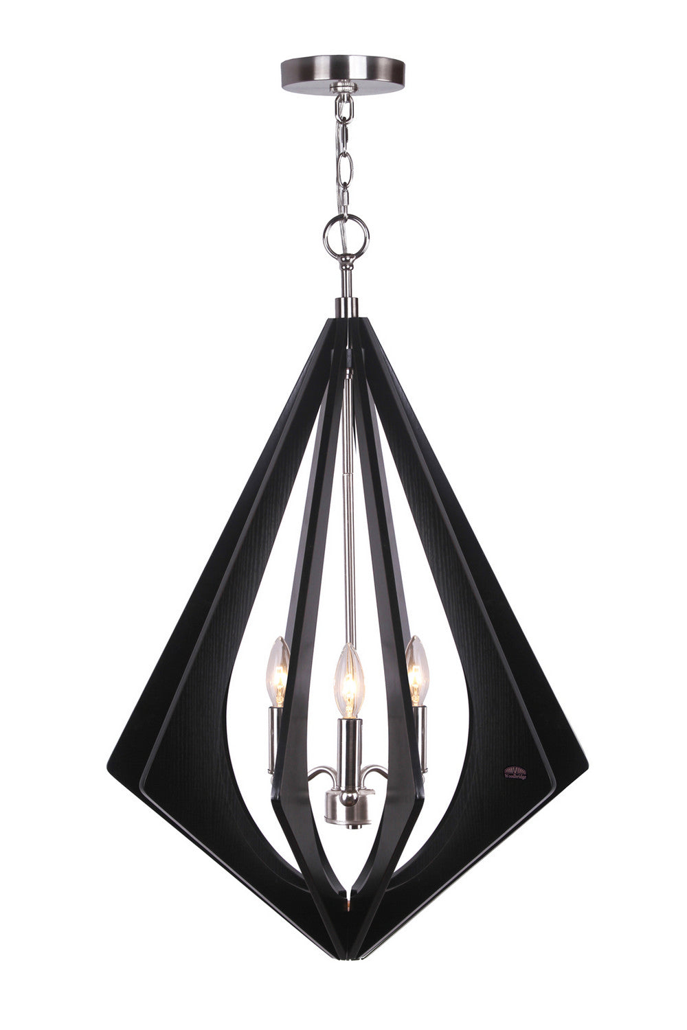 Woodbridge Fins 14013STN-W1B2WG Pendant Light - Satin Nickel