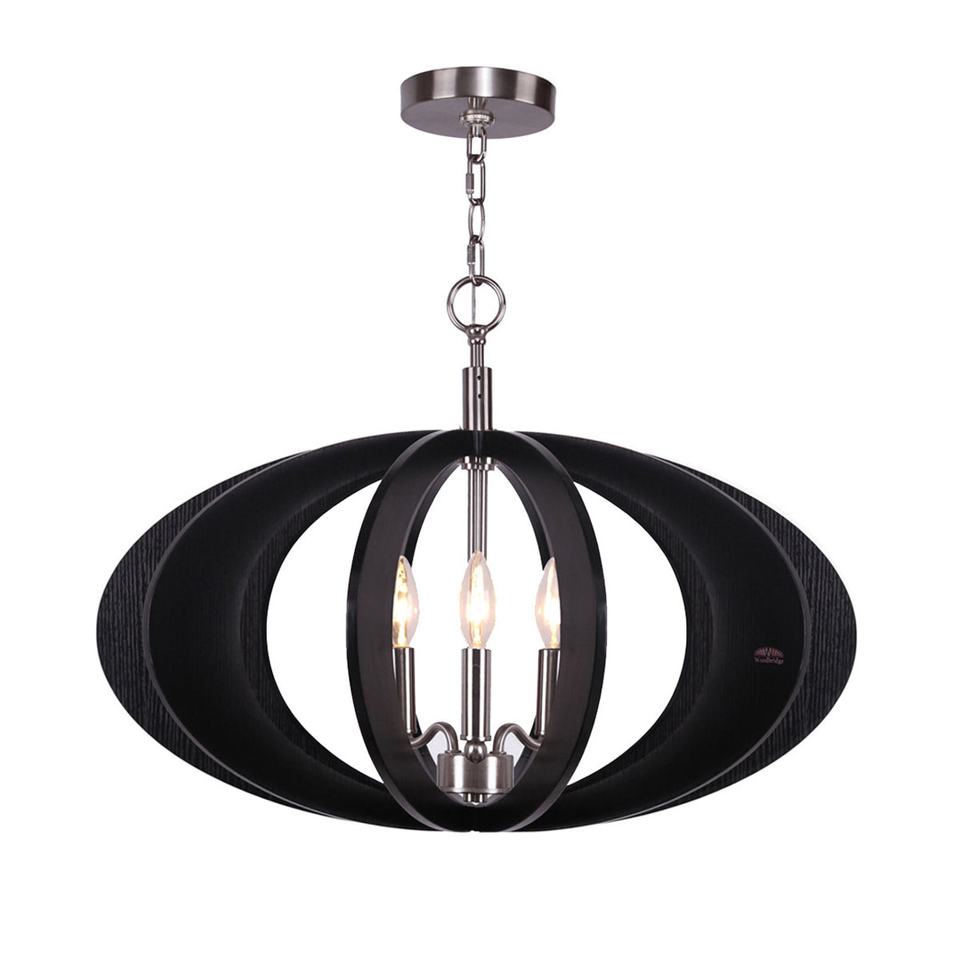 Woodbridge Fins 14013STN-W1D2WG Pendant Light - Satin Nickel