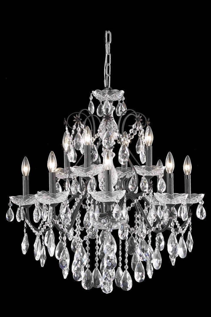 Elegant St. Francis 2016D28DB/RC Chandelier Light - Dark Bronze