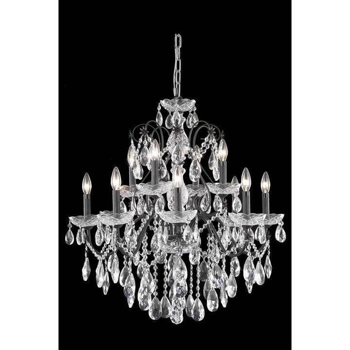 Elegant St. Francis 2016D28DB/RC Chandelier Light - Dark Bronze