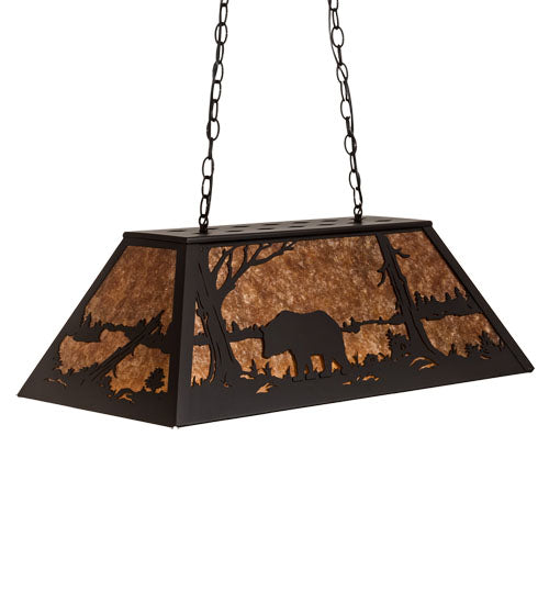 Meyda Tiffany Bear At Lake 66368 Pendant Light - Mahogany Bronze