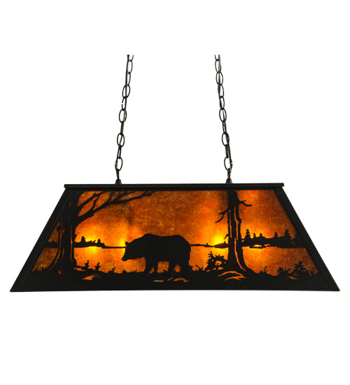 Meyda Tiffany Bear At Lake 66368 Pendant Light - Mahogany Bronze