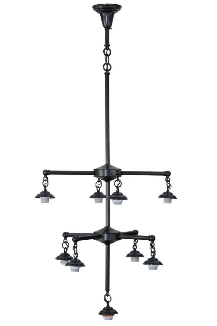 Meyda Tiffany Lighting 107193 Revival Nine Light Hanger Utility Light Bronze / Dark