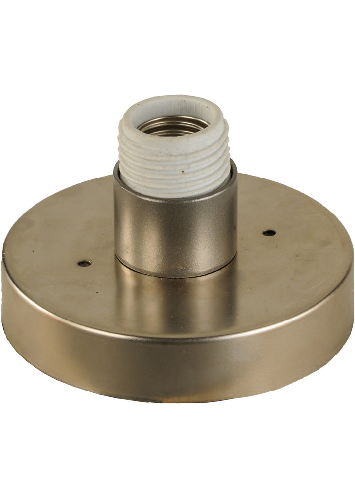 Meyda Tiffany Lighting 107707 Ronde One Light Table Base Hardware Utility Light Pewter, Nickel, Silver