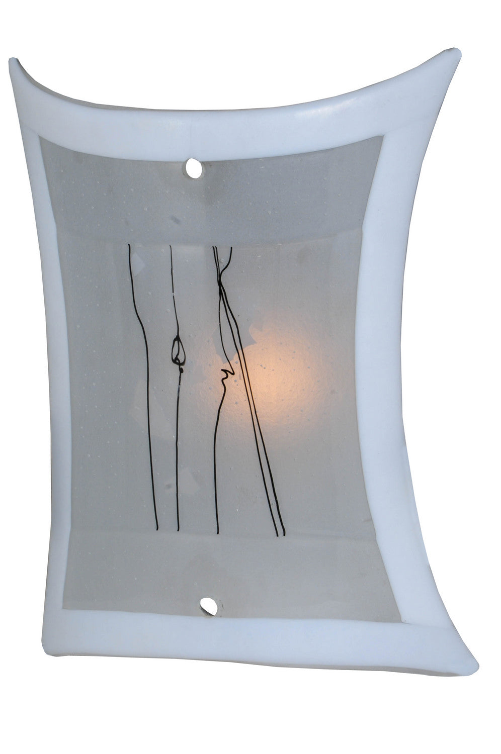 Meyda Tiffany Lighting 108793 Metro Fusion Glass Panel Lamp Shade Light