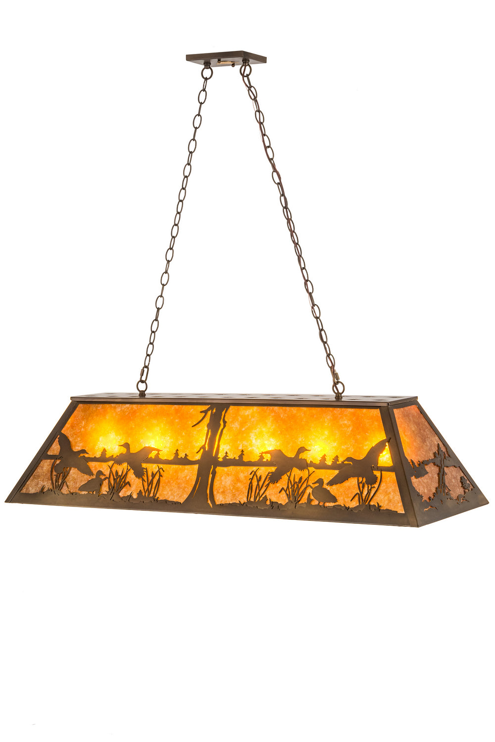 Meyda Tiffany Ducks In Flight 112603 Pendant Light - Antique Copper
